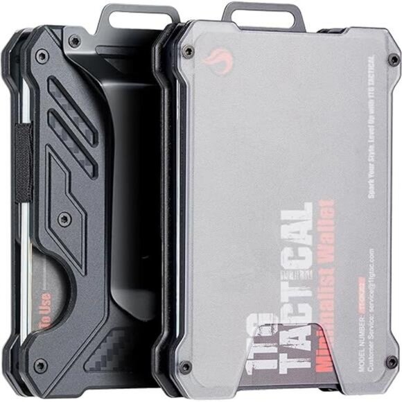 Minimalist Slim Wallet with Money Clip, Front Pocket RFID Blocking Cash Holder - Picture 7 of 7